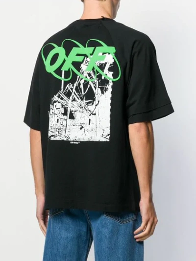 Shop Off-white Graphic Print T-shirt In Black