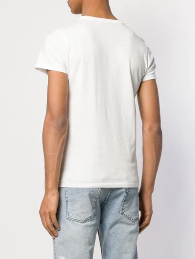 Shop Maison Kitsuné Parisienne-print T-shirt In White