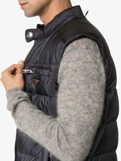 PRADA PADDED GILET JACKET - 黑色