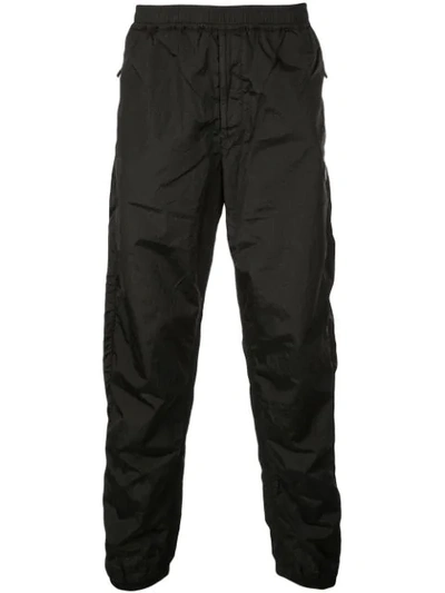 Shop Stone Island Ripstop Trousers In Black
