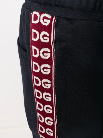 Shop Dolce & Gabbana Dg Millennials Track Pants In Blue