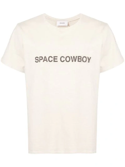Shop Rhude Space Cowboy T In Neutrals