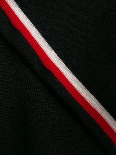 Shop Moncler Side Stripes Jumper In Black