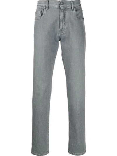 Shop Ermenegildo Zegna Straight Leg Jeans In Grey