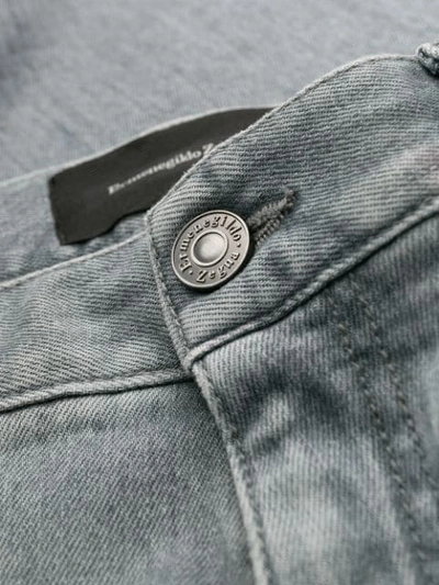 Shop Ermenegildo Zegna Straight Leg Jeans In Grey