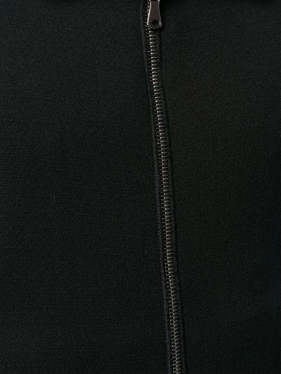 Shop Transit Slim-fit Zip-up Cardigan In Black