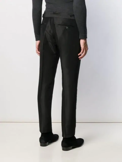 Shop Tom Ford Atticus Tailored Trousers In Black