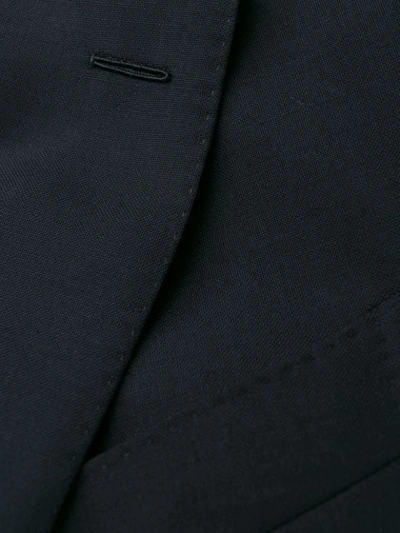 Caruso Pin Tuck Two Piece Suit In Blue