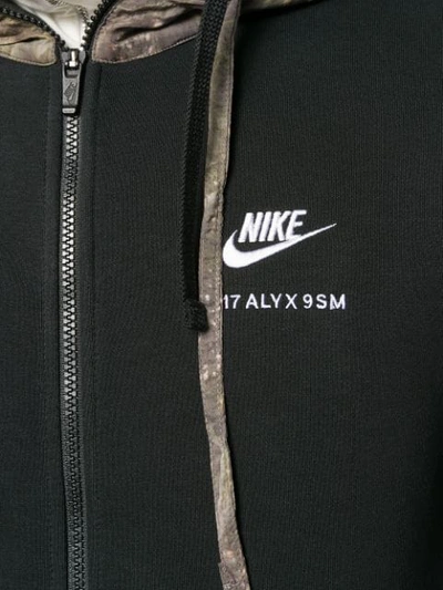 Shop Alyx Nike X1017  9sm Zip Hoodie In Black