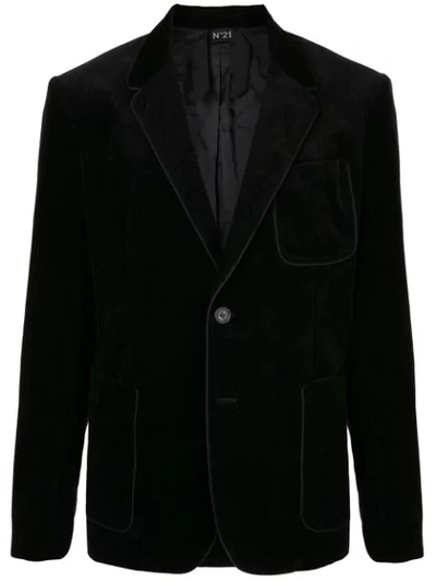 Shop N°21 Corduroy Blazer In Black