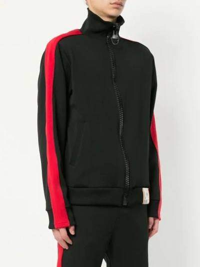 Shop Miharayasuhiro Maison Mihara Yasuhiro Zipped Track Jacket - Black