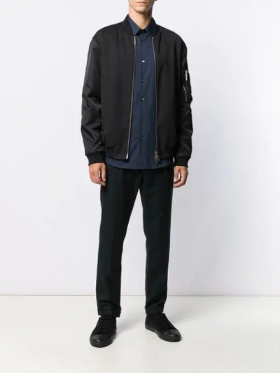 Shop Theory Sylvain Wealth Shirt In Blue