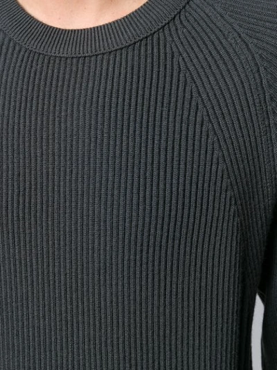STONE ISLAND 罗纹针织毛衣 - 灰色