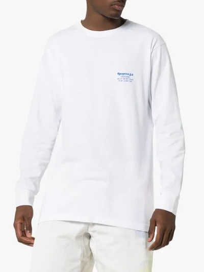 Shop Reception Esterel Long Sleeve T-shirt In White