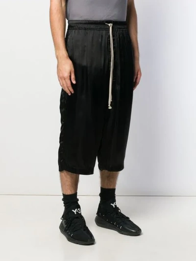 Shop Rick Owens Loose-fit Basket Swinger Shorts In Black