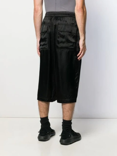 Shop Rick Owens Loose-fit Basket Swinger Shorts In Black
