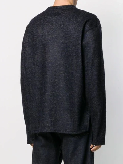 Shop Junya Watanabe Checked Panel Jumper In Blue