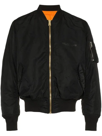 Shop Alyx Reversible Pilot Bomber Jacket In Black