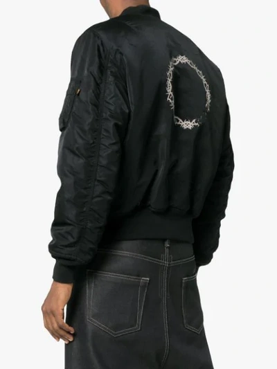 Shop Alyx Reversible Pilot Bomber Jacket In Black