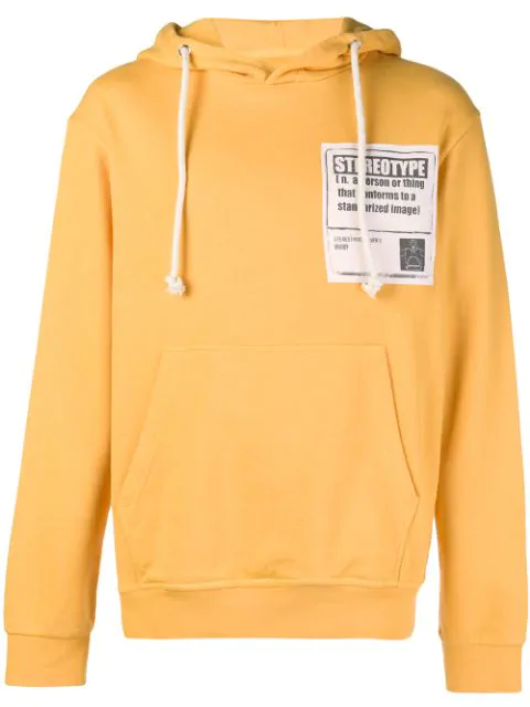 yellow cotton hoodie