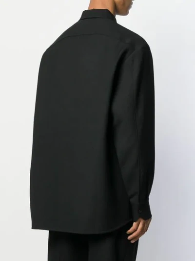 Shop Valentino Oversized-hemd In 0no Black