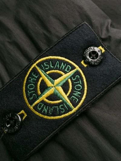 Shop Stone Island Crinkle Reps Ny Jacket In V0029 Black