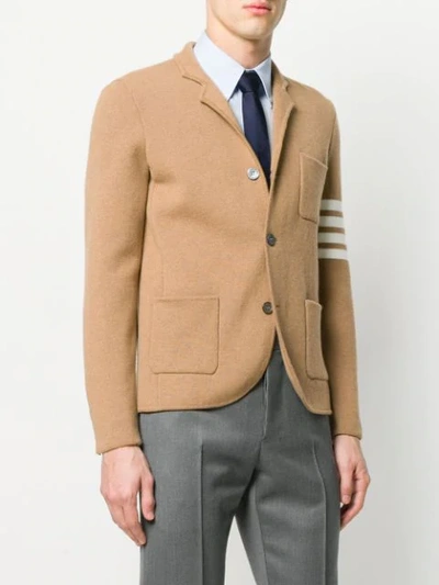 Shop Thom Browne 4-bar Camel Hair Sport Coat In Neutrals