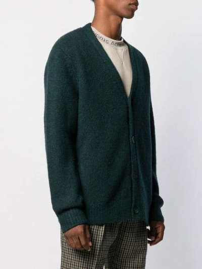 Shop Acne Studios Relaxed Fit Cardigan In Green