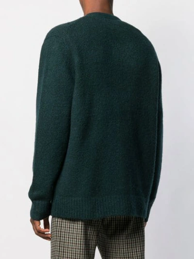 Shop Acne Studios Relaxed Fit Cardigan In Green
