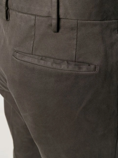 Shop Incotex Slim-fit Chino Trousers In Grey