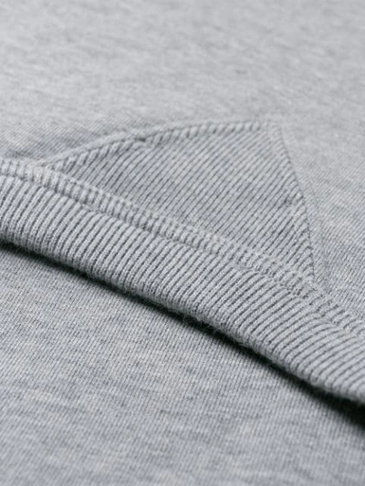 Shop Dondup Logo Print Sweater In Grey