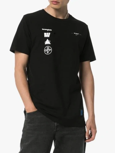 Shop Off-white Painting Print T-shirt In Black