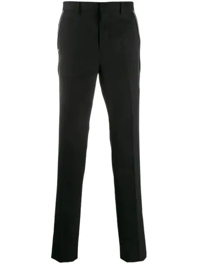 Shop Givenchy Straight Leg Trousers In Black