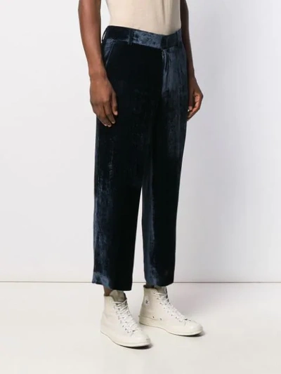 Shop Sies Marjan Cropped Corduroy Trousers In Blue