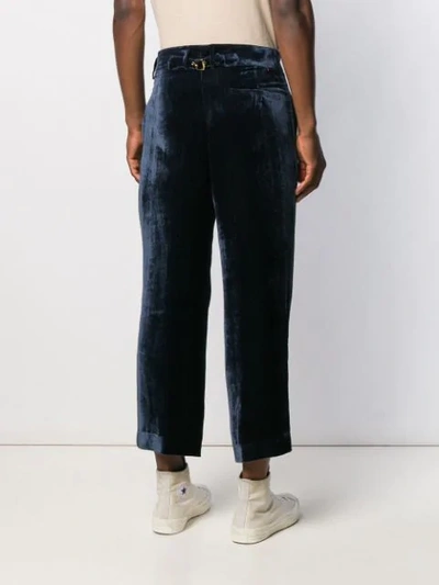 SIES MARJAN CROPPED TAILORED TROUSERS - 蓝色