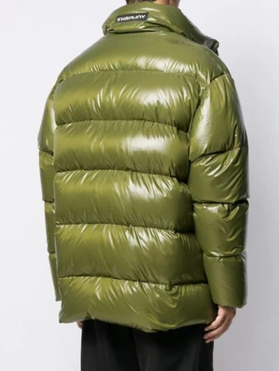 Shop Khrisjoy Loose-fit Padded Coat In Green