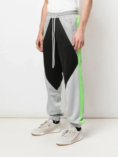 God's Masterful Children Colour Block Track Trousers In Black