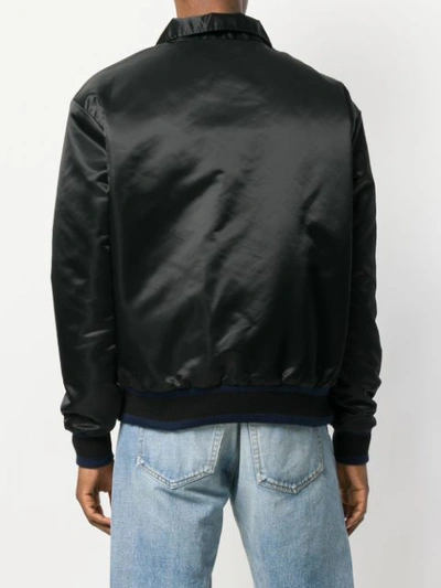 Shop Noon Goons Pouch Pocket Bomber Jacket In Black