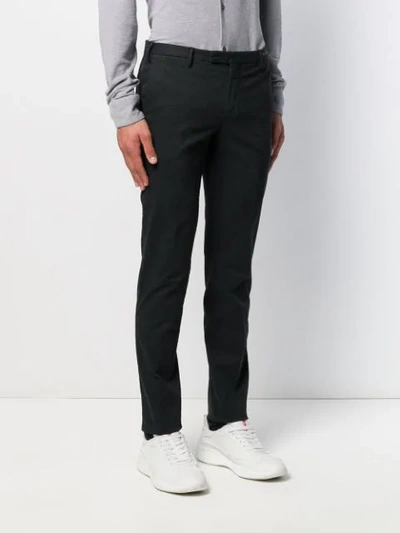 Shop Pt01 Skinny-fit Chinos In Black