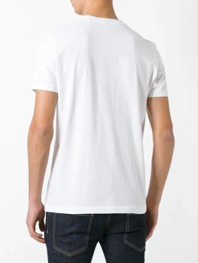 Shop Aspesi 'silenzio' Print T-shirt In White