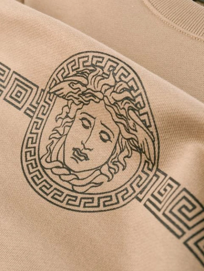 Shop Versace Logo Print Sweatshirt In A295