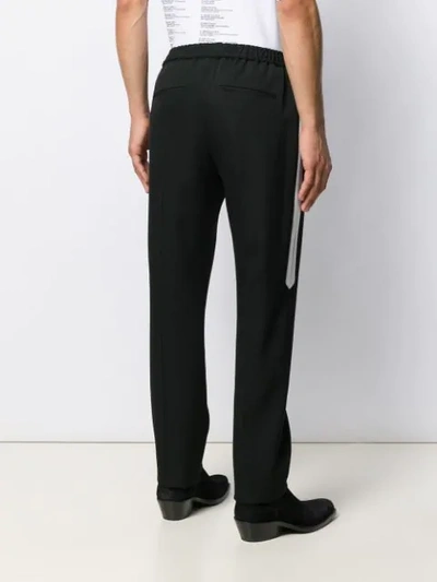 Shop Givenchy Contrast Stripe Track Pants In Black
