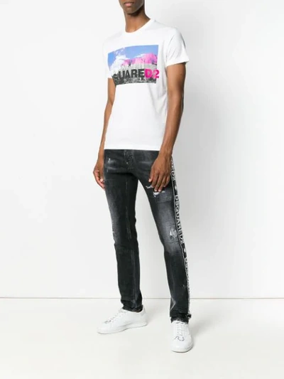 Shop Dsquared2 Printed T In White