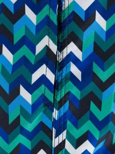 Shop Missoni Zigzag Pattern Swim Shorts In Sm0e0