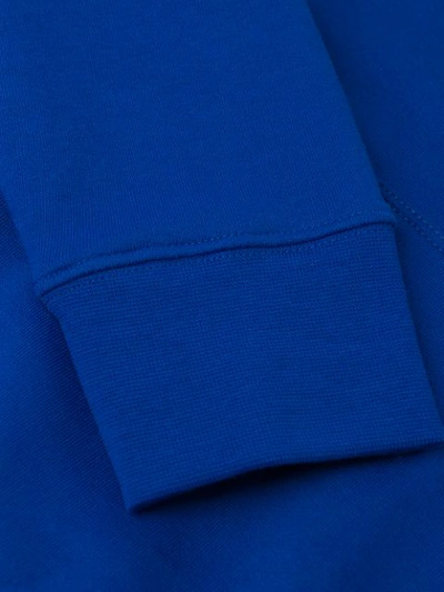 Shop Tommy Hilfiger Printed Hoodie In Blue