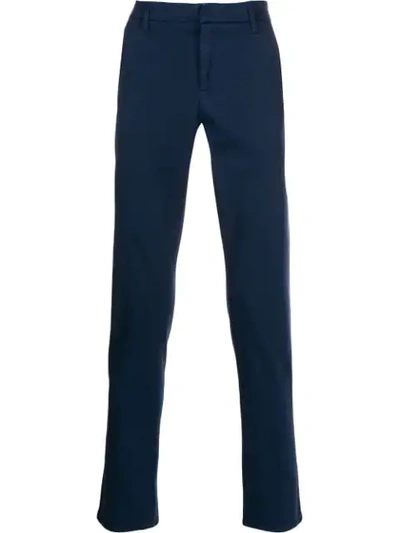 Shop Dondup Gaubert Slim Fit Trousers In Blue