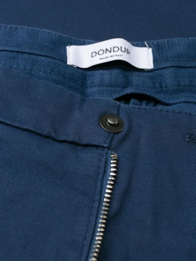 Shop Dondup Gaubert Slim Fit Trousers In Blue