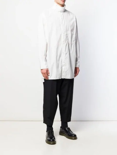 Shop Yohji Yamamoto Relaxed Fit Shirt In White