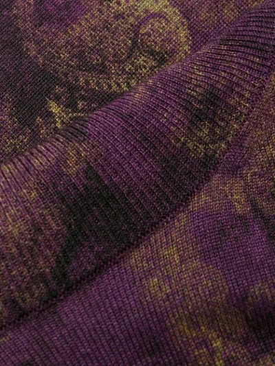 Shop Etro Paisley Print Jumper In Purple