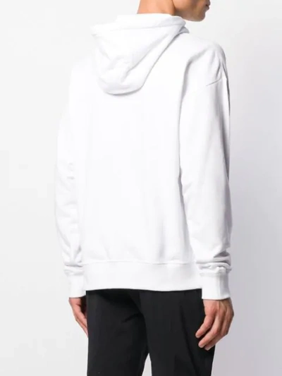 Shop Moncler Logo Hoody In White